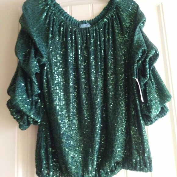 Brand New Women's Sequin Blouse - Picture 2 of 2